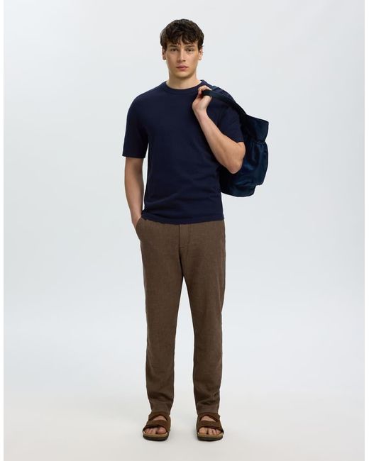 SELECTED Blue Knitted Top for men
