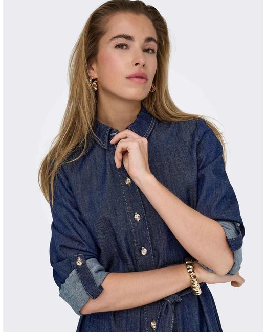 ONLY Blue Denim Dress