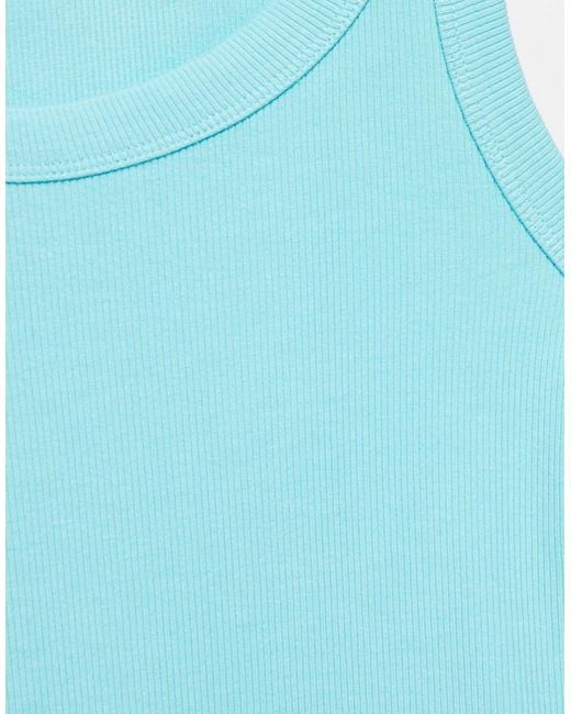 Pull&Bear Blue Basic tanktop