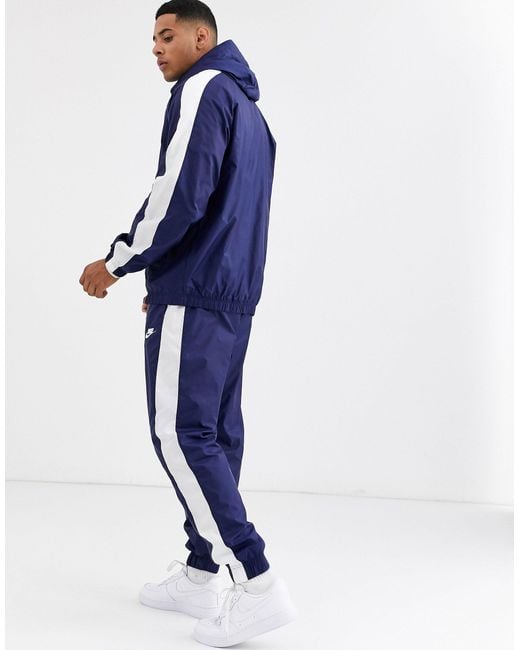 Nike Blue Hoxton Woven Tracksuit for men