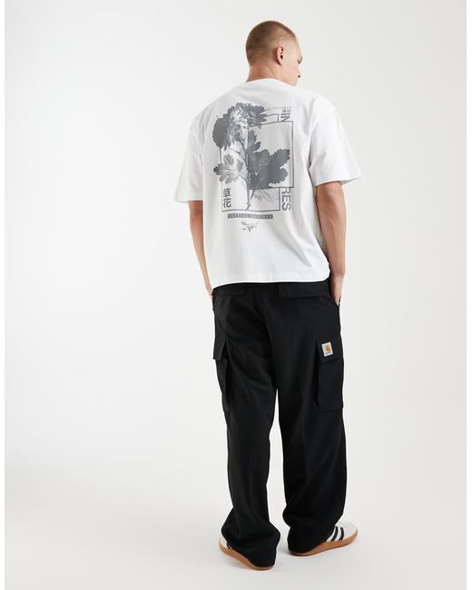 ASOS White Oversized T-shirt With Floral Back Print for men