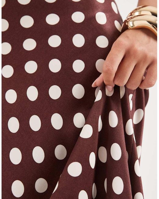 River Island White Polka Dot Slip Dress