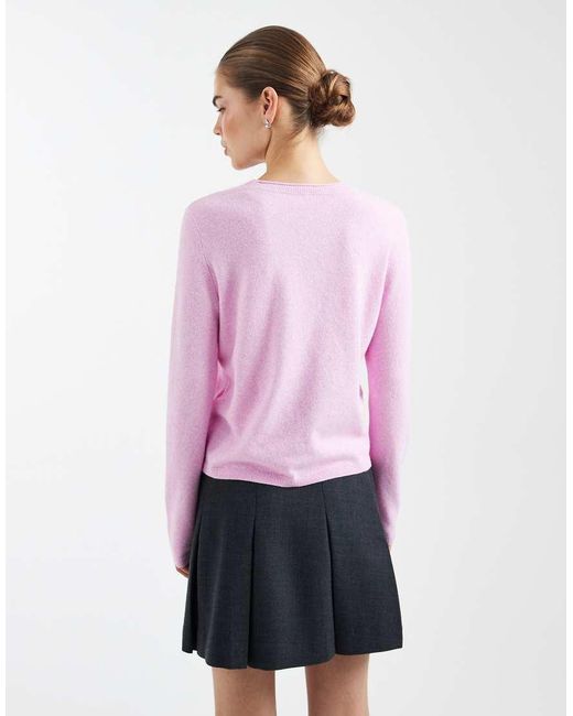 ONLY Purple Round Neck Knitted Top
