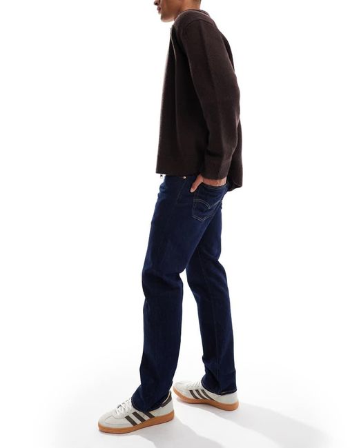 Vaqueros De Corte Recto Con Lavado Azul Oscuro 501 Original De Levi's de hombre de color Blue