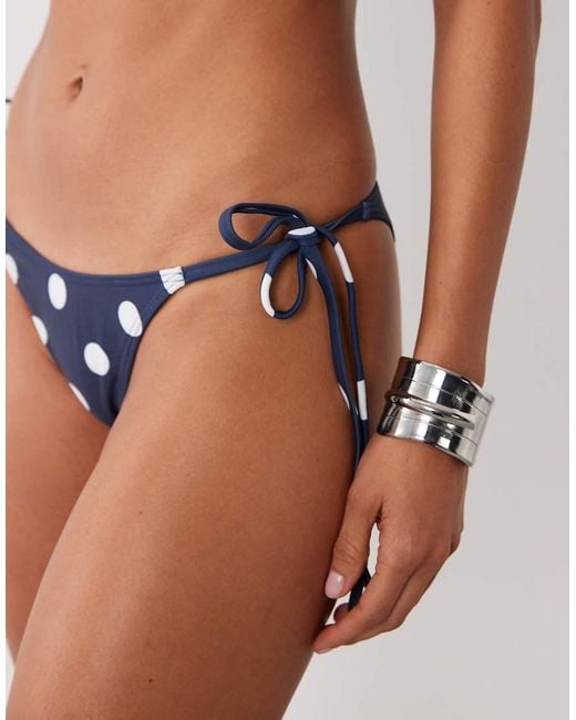 Peek & Beau Blue Tie Side Bikini Bottom