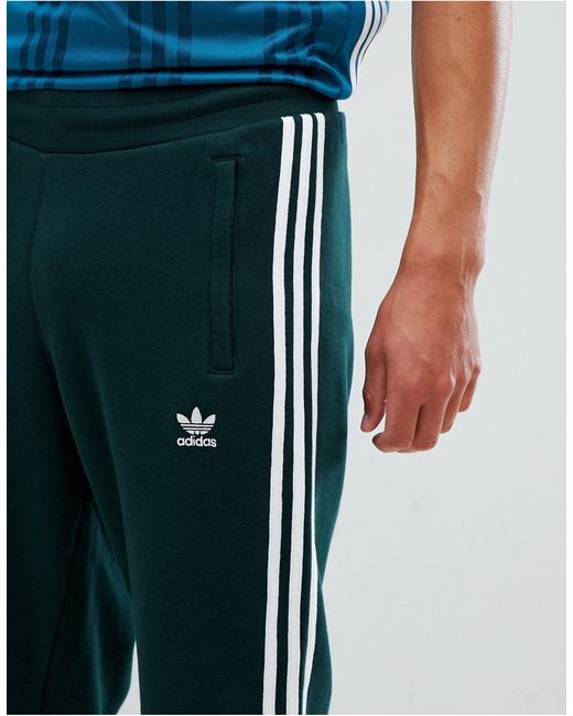 adidas Originals Adicolor 3-stripe joggers in Green for Men Lyst UK