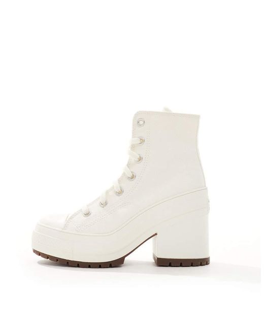 Zapatillas De Deporte Blancas Con Tacón Chuck Taylor 70's Hi Deluxe De Converse de color White