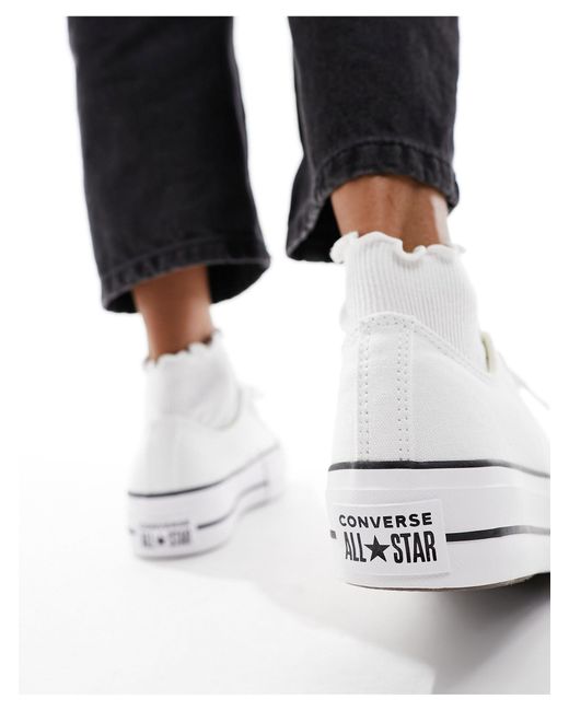 Converse Black Chuck Taylor All Star Platform Canvas Sneakers