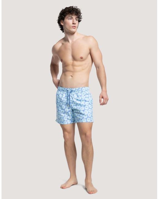 Apreslife Blue Urchin Swim Shorts for men