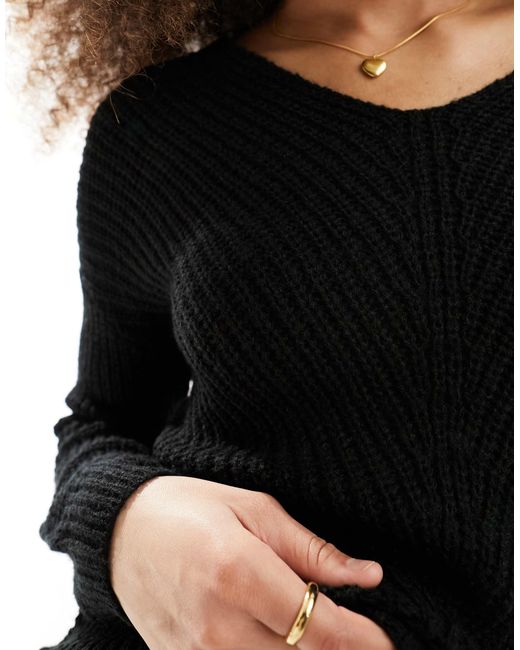 Pull ample à manches longues Jdy en coloris Black