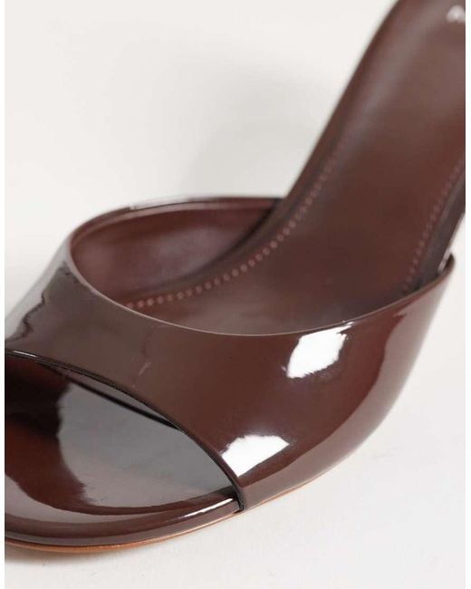Mango Natural Heeled Mules
