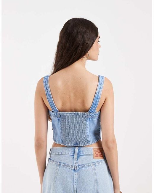 Levi's Blue Audra Seamed Top