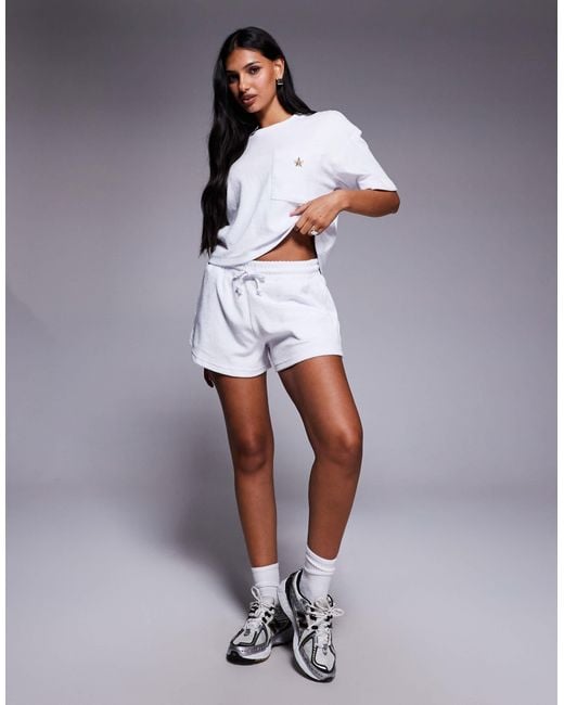 River Island Gray Towelling Shorts