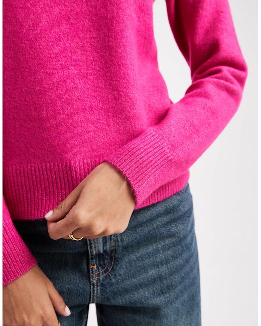 Pull ras New Look en coloris Pink