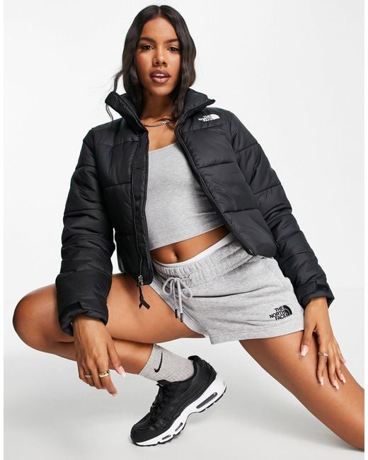 The north face saikuru cropped jacket in black Clearance