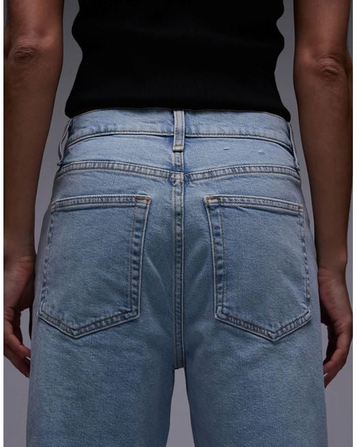 ARKET Blue Lupine High Rise Wide Leg Jeans
