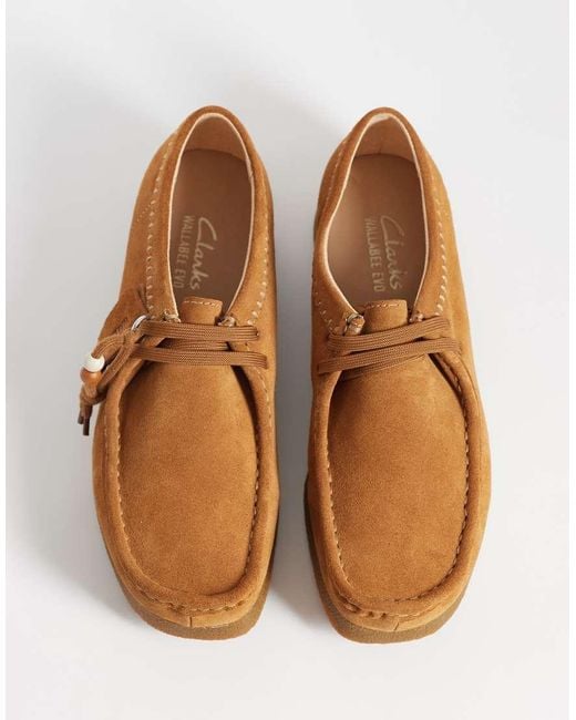 Clarks Brown Wallabeeevosh Shoes