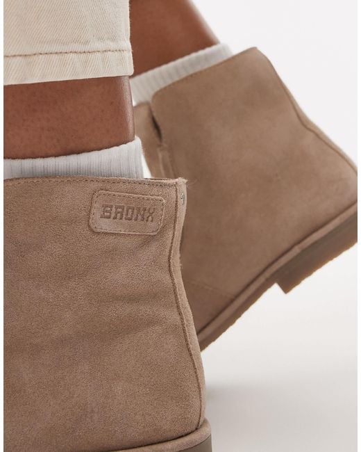 Bronx Natural Fluffy Cosy Boot