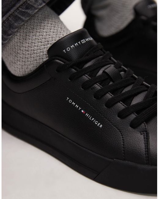 Tommy Hilfiger – essential – court-sneaker in Black für Herren