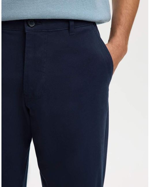 SELECTED Blue Straight-Leg Trousers for men
