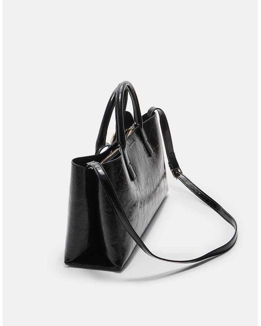 Borsa Shopping Nera Con Cinturino di Stradivarius in Black