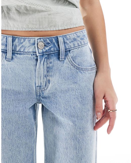 Hollister Blue Low Rise baggy Jeans