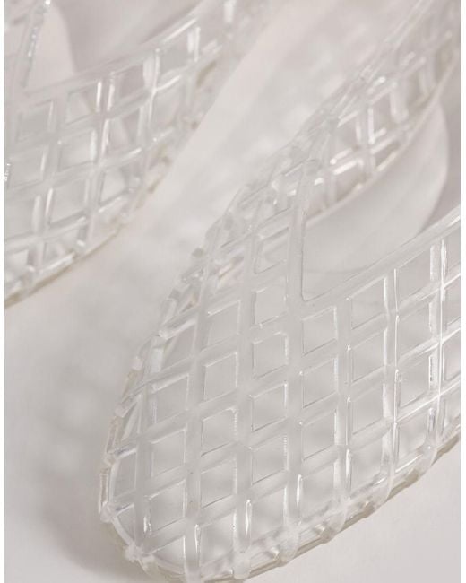 ASOS White Luminous Jelly Caged Ballets