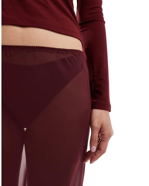 ASOS Red – transparenter maxirock