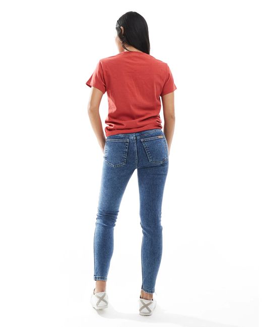ASOS Blue Asos design petite – ultimate – skinny-jeans
