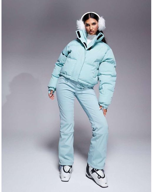 ASOS 4505 Ski & Snow Blue 4505 Ski Boxy Fit Puffer Ski Jacket