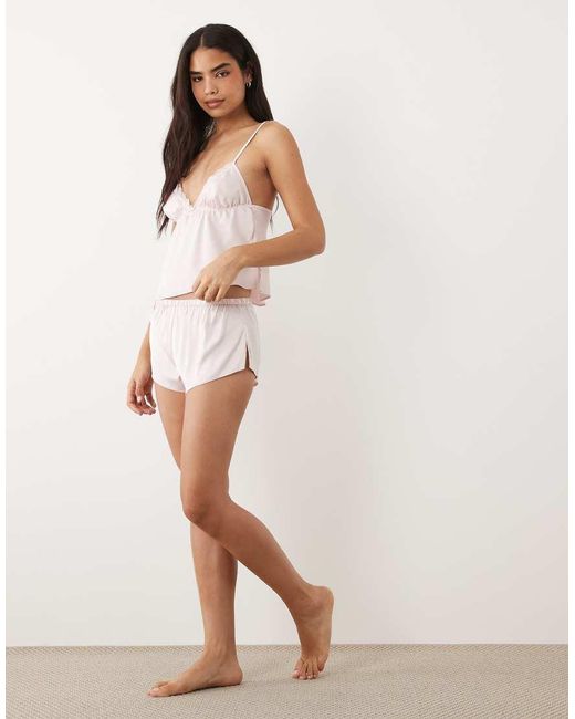 Boux Avenue Pink Kaya Satin Cami Set