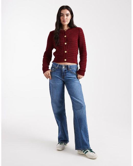 Miss Selfridge Red Slouchy Cardigan