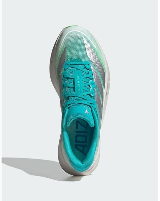 Adidas Originals Green Adizero Boston 13 Running Shoes