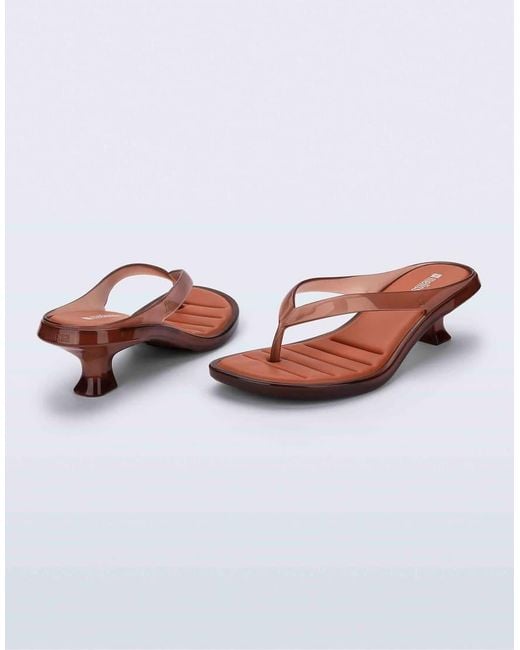 Melissa Brown Thong Kitten Heel