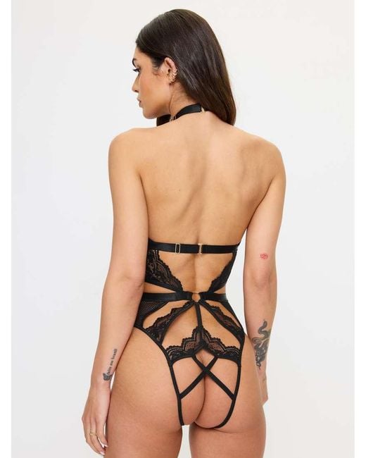 Ann Summers Black Rosella Crotchless Body
