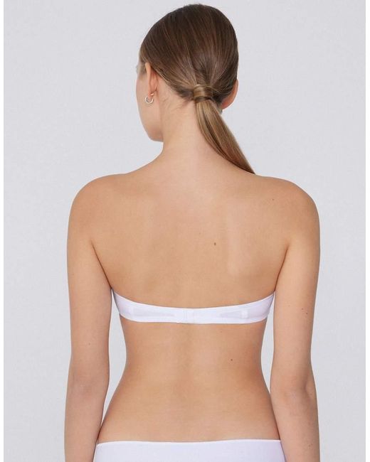 Tezenis Blue New York Padded Microfibre Bandeau Bra