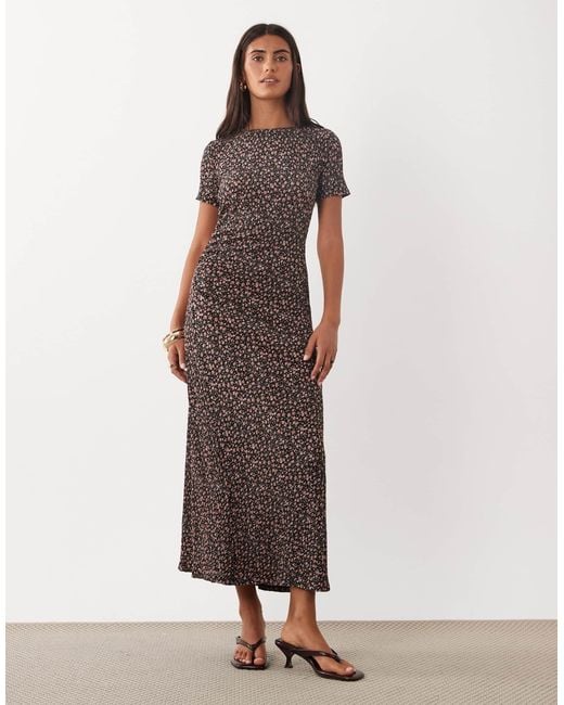 Mango Brown Midi Dress