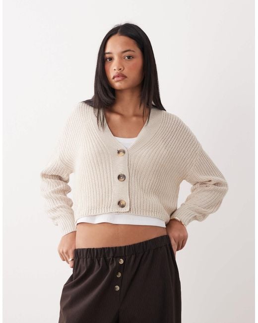 ONLY White Knitted Cardigan
