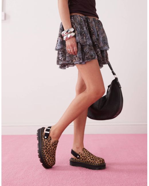 Dr. Martens Pink Zebzag Mules