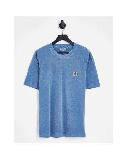 Carhartt WIP Cotton Nelson Loose Fit Pigment Dyed T-shirt in Blue for Men |  Lyst