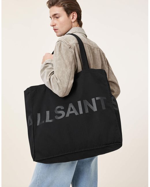 AllSaints Black biggy Large Tote Bag