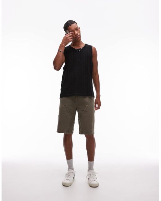 AllSaints Black Denver Vest for men