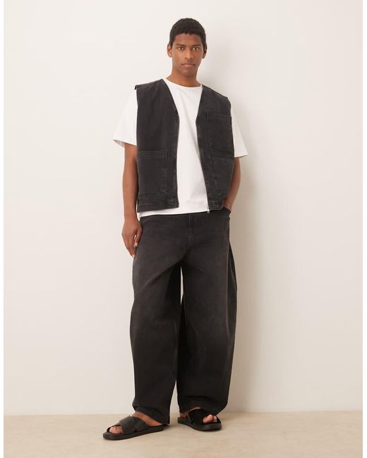 Gilet di ASOS in Black da Uomo