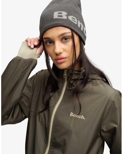 Bench x Superdry & Co Blue Hooded Shell Zip Jacket