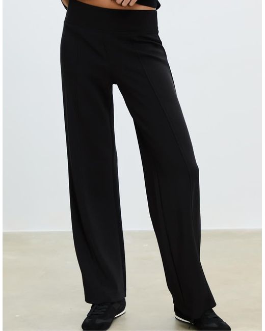Stradivarius Blue Soft-touch Straight-leg joggers With Seam Detail