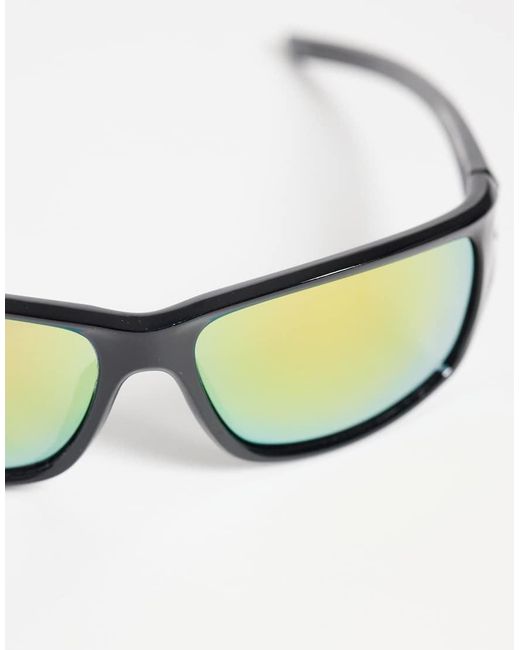 ASOS Natural Wrap Sunglasses for men