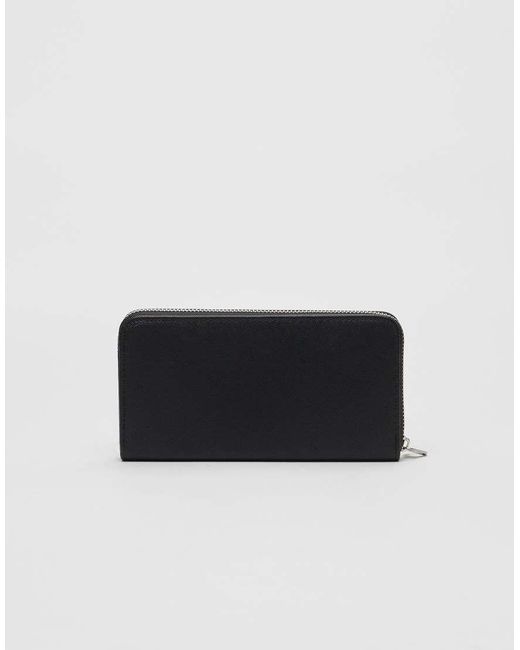 Stradivarius Blue Wallet With Zip