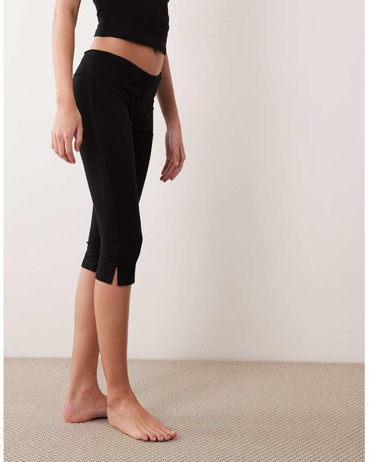 ASOS Natural Mix & Match Fold Over Capri Pyjama Trousers