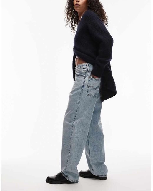 Levi's Blue Baggy Dad Jeans