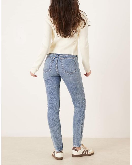 Abercrombie & Fitch Blue High Rise Skinny Jeans